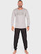Men's Cotton Pyjama Nina Club Co F Fe Grey Nc26595-2-Grey