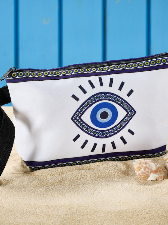 Beach Toiletry Bag Z-309 White Egg M21xH12xD5 1pc