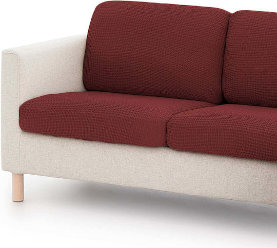 Sofazip Elastic Cover for Two Seater Sofa Brick Color 95εκ. 1pcs SZCUSHCARAMIZIU