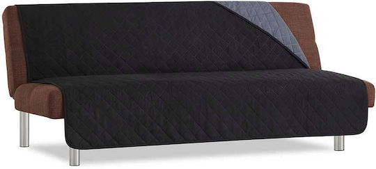 Sofazip Elastische Abdeckung für Sessel Black - Grey 80εκ. 1Stück SZMATFBNEGRI