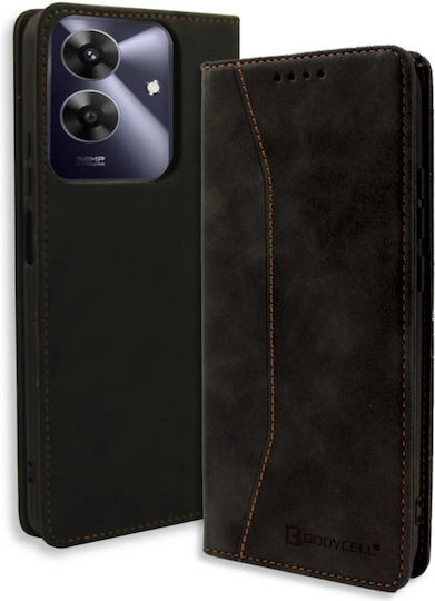 Bodycell Book Piele artificială / Piele Negru (Realme Note 60)