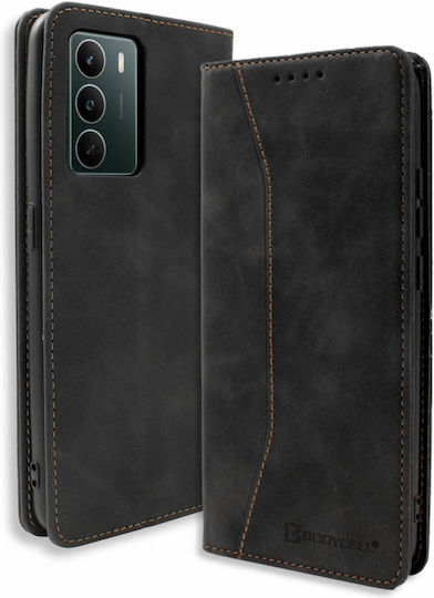 Bodycell Book Synthetic Leather / Leather Black (Realme C75)