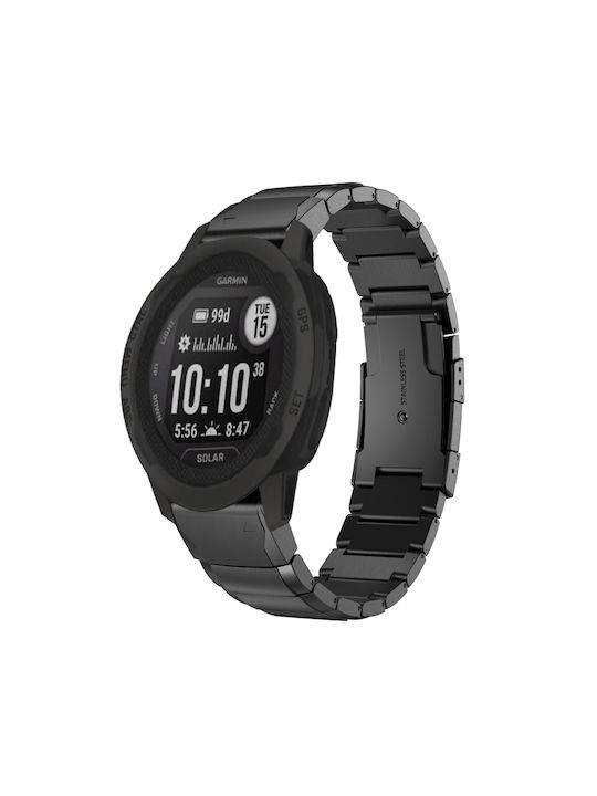 Strap Stainless Steel Black (Garmin Instinct 2X)