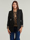 Pieces Pcbozzy Damen Blazer Schwarz