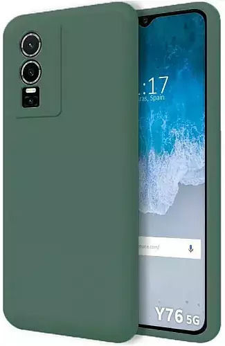 Soft Back Cover Silicon Verde (Vivo Y76 5G / Y76s / Y74s)