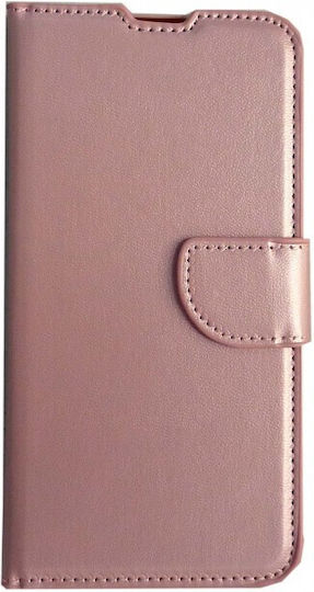 Book Δερμάτινο Ροζ Χρυσό (Nokia 2.2)