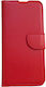 10s Книга Изкуствена кожа Червен (Huawei P Smart S / Y8P)