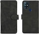 Suport de prindere Wallet Piele artificială Negru (OnePlus Nord N10)