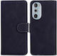 Βάση Στήριξης Όψη Wallet Δερματίνης Μαύρο (Motorola Edge 30 Pro, Edge X30)