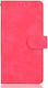 Suport Vizualizare Față Wallet Piele artificială Fuchsia (Moto G60)