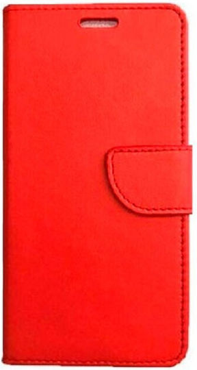 Wallet Piele artificială Roșu (TCL 30 / 30+ / 30 5G - TCL 30 / 30+ / 30 5G)