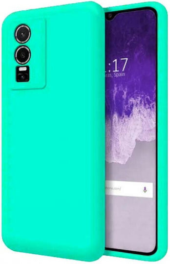 Consolidată Back Cover Silicon Turcoaz (Vivo Y76 5G / Y76s / Y74s)