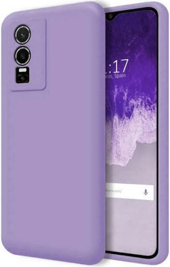 Consolidată Back Cover Silicon Lila (Vivo Y76 5G / Y76s / Y74s)