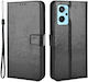 Wallet Δερματίνης Μαύρο (Realme 9iOppo A76)