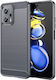 Carbon Fiber Brushed Xiaomi Poco Back Cover Silicone Gray (Poco X4 GT 5G)