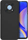 Cover Microfiber Interior Camera Protection Umschlag Rückseite Silikon Schwarz (Huawei Nova Y90)