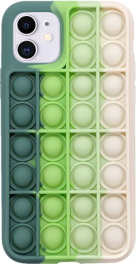 Green-light Green-mint-cream Umschlag Rückseite Silikon Mehrfarbig (iPhone 11 Pro Max)