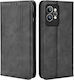 Βάση Στήριξης Όψη Wallet Δερματίνης Μαύρο (Realme GT2 Pro)