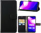Brieftasche Leder Schwarz (Vivo V23 5G)