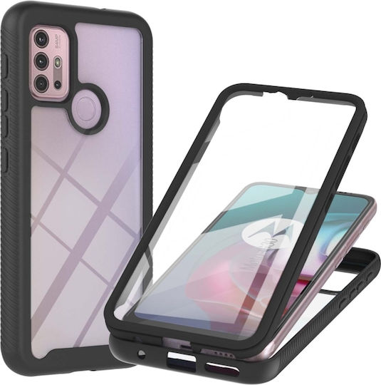 360 Full Protection Acrylic Case Screen Protection Motorola Moto G30 Moto G10 Black