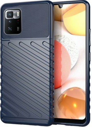 Armored Back Cover Silicone Blue (Poco X3 GT)