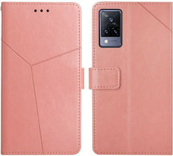 Stitching Horizontal Ροζ Χρυσή (Vivo V21 5G)