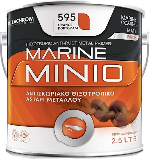 Pellachrom Marine Minio Αστάρι Σκάφους 2.5lt Πορτοκαλί