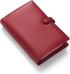 Filofax Finsbury Daily Red Leather Organizer