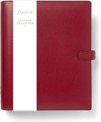 Filofax Finsbury Daily Organizer A5 Scarlet Red...