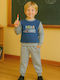 Kids Sweatpants Set Raf-gray 2pcs