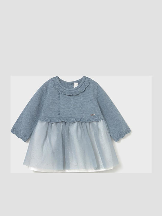 Children's Dress Long Sleeve Tulle Gray
