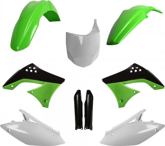 Polisport Kawasaki Kx450f 09-11 Oem 10-11 Plastic Motorcycle Parts Kit of Plastics