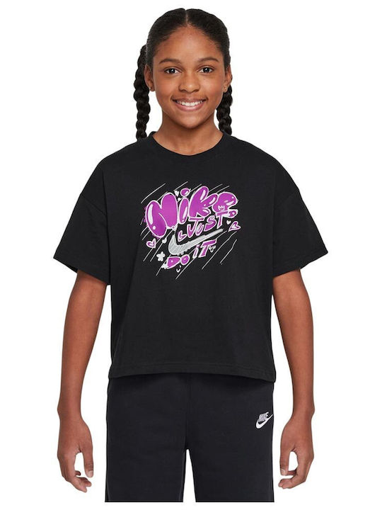 Kids' T-shirt Black Sportswear