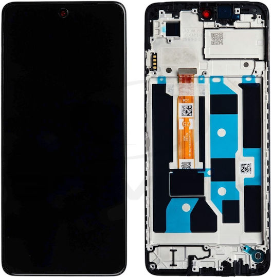 Oppo Οθόνη με Μηχανισμό Αφής και Πλαίσιο για Oppo A60, Oppo A3 (Μαύρο)