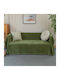 My Home Luxury Pommard Three-Seater Sofa Throw Jacquard 180x280cm Green C1