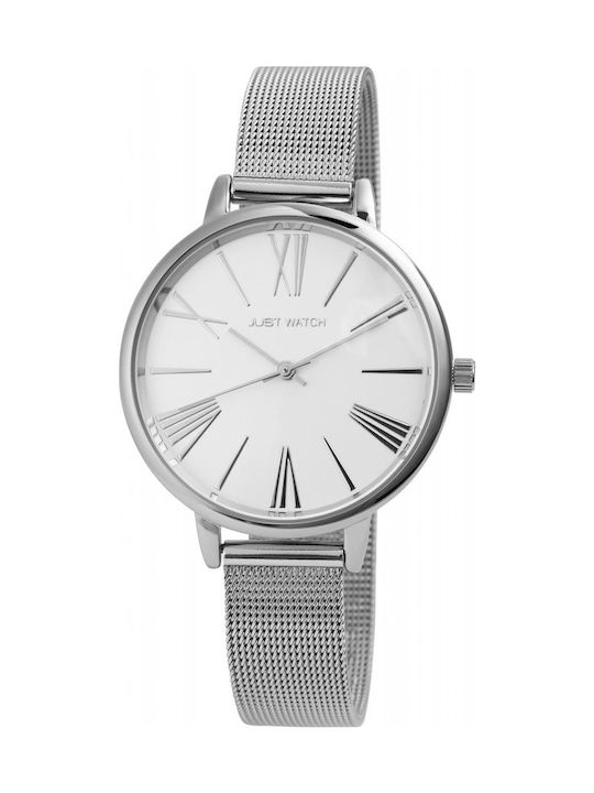 Just Watch Women's Watch with Silver Metal Bracelet