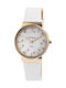 Just Watch Women's Watch with White Leather Strap