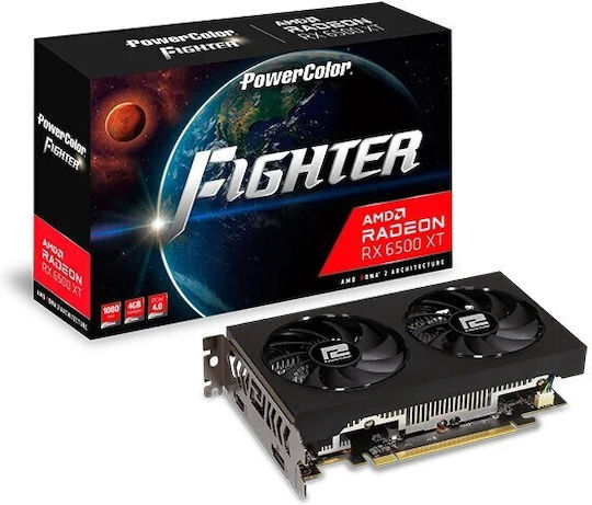 PowerColor Radeon RX 6500 XT 4GB GDDR6 Fighter V3 Graphics Card