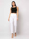 Damen Stoff Hose Weiß