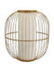 Polihome Basket Φαναράκι Rattan Επιδαπέδιο Μπεζ 36x36εκ.