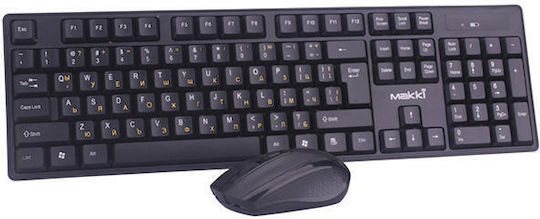 Makki KBX-008 + mouse Комплект клавиатура и мишка Кирилски Черен