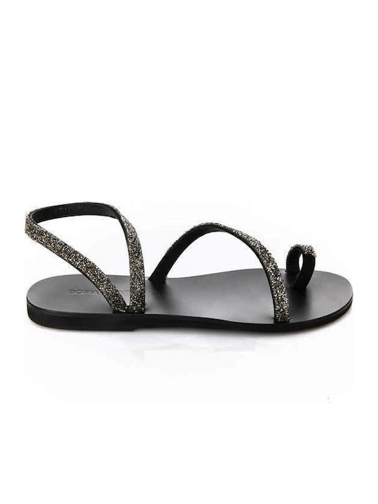 Sofia Manta Sds Leather Women's Flat Sandals wi...