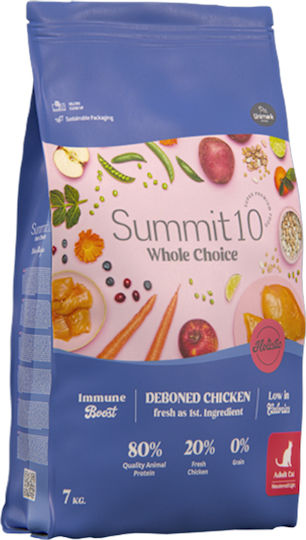 Summit10 Whole Choice Holistic Dry Cat Food Grain-Free Fresh Chicken For Neutered Cats 7kg
