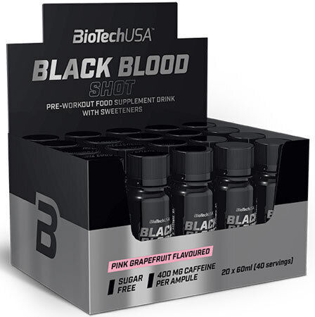 Biotech USA Blood Shot Специална Хранителна Добавка Предтренировъчен 20 x 60ml Розов Грейпфрут