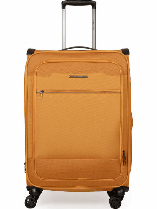 Newcom Cabin Travel Suitcase Fabric Orange with...