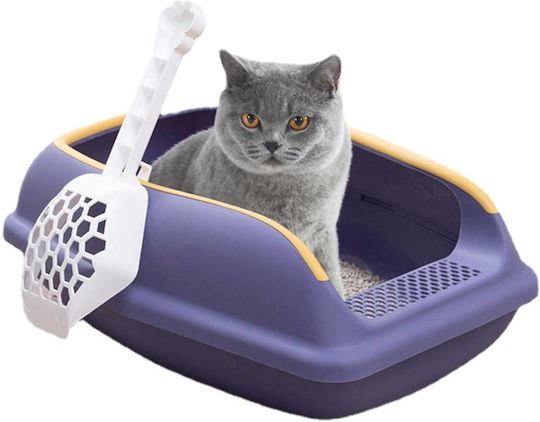 Denik Pets Cat Basin Purple L48 x W29 x H18cm