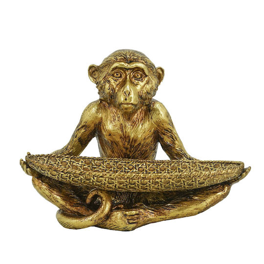 Artekko Animal Decorative Bowl Gold 31x18x26cm