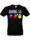 Lux In Tenebris Premium Qualität T-Shirt mit Among Us Logo in Schwarz