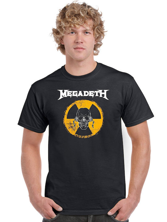 Тениска Мако Lux In Tenebris Качество Premium Щампа Megadeth Logo Тениска Черна