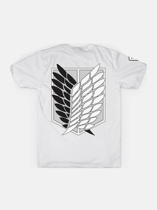 Lux In Tenebris Premium Qualität Attack on Titan Bedruckte Blusen Weiß